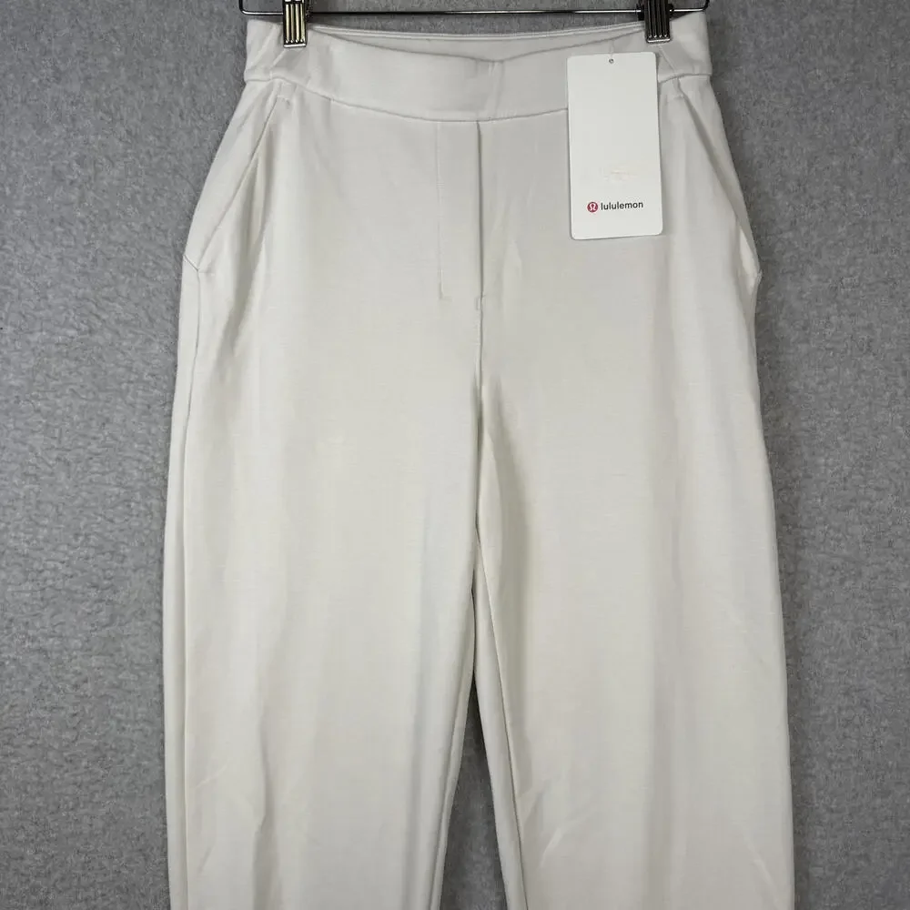 Brand New Lululemon Women's Size 4 Bone Softstreme Relaxed HR Pants Jogger